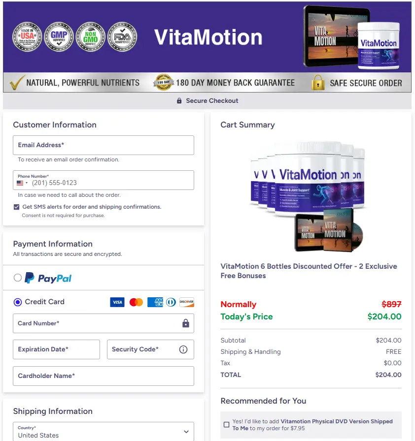 VitaMotion-Secure-Checkout